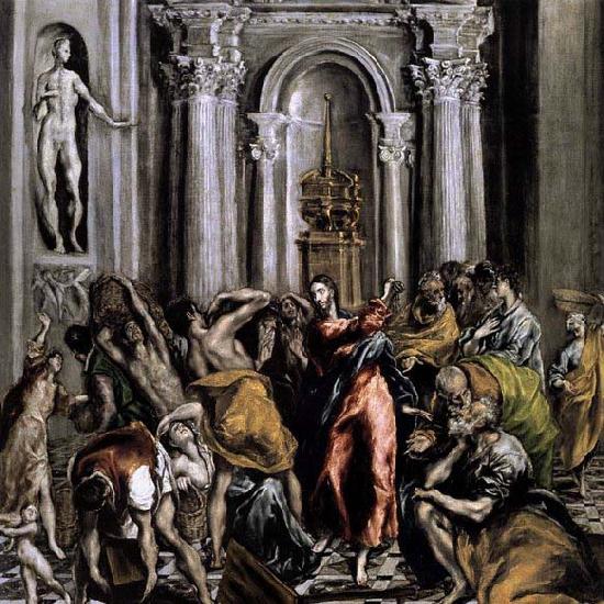 El Greco The Purification of the Temple Sweden oil painting art